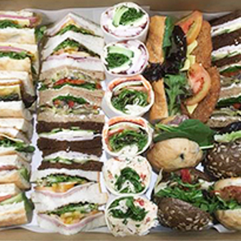 gourmet - lunch meeting - square catering menu - convention meeting